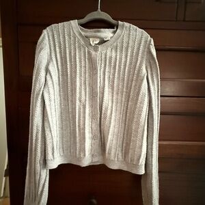 GAP KIDS Gray Cardigan, Girls Size 8 (Med) with Buttons